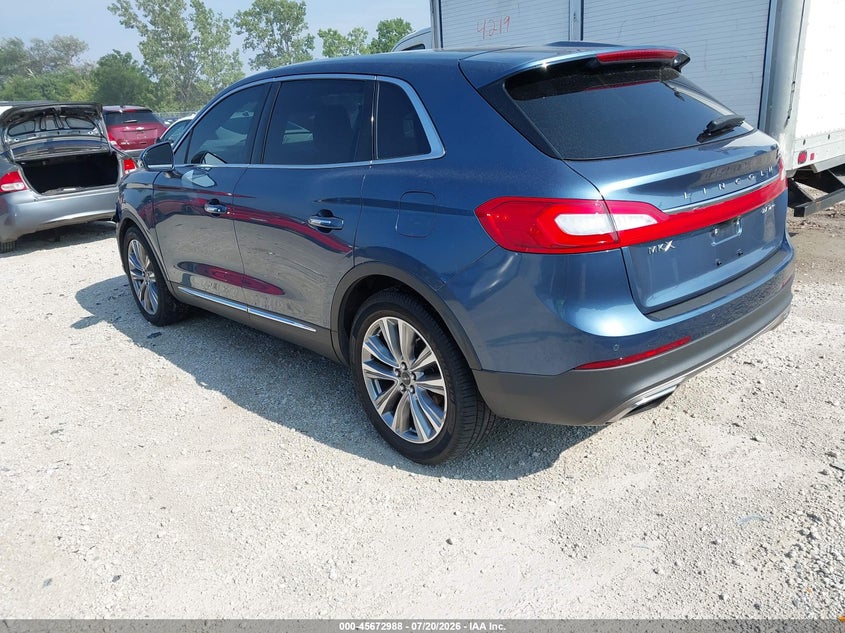 Vin: 2lmpj8lpxjbl30277, lot: 46171588, lincoln mkx reserve 20183