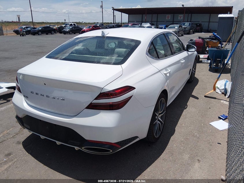 Vin: kmtg34scxsu155950, lot: 46171636, genesis g70 2.5t rwd 20254
