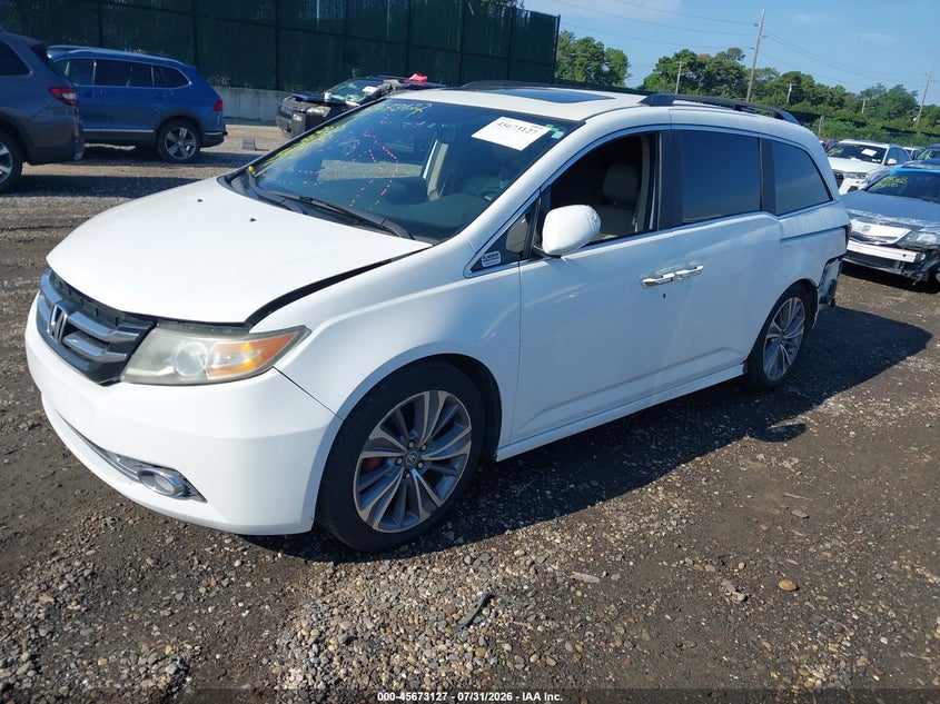 Vin: 5fnrl5h61eb037331, lot: 46171727, honda odyssey ex-l 20142