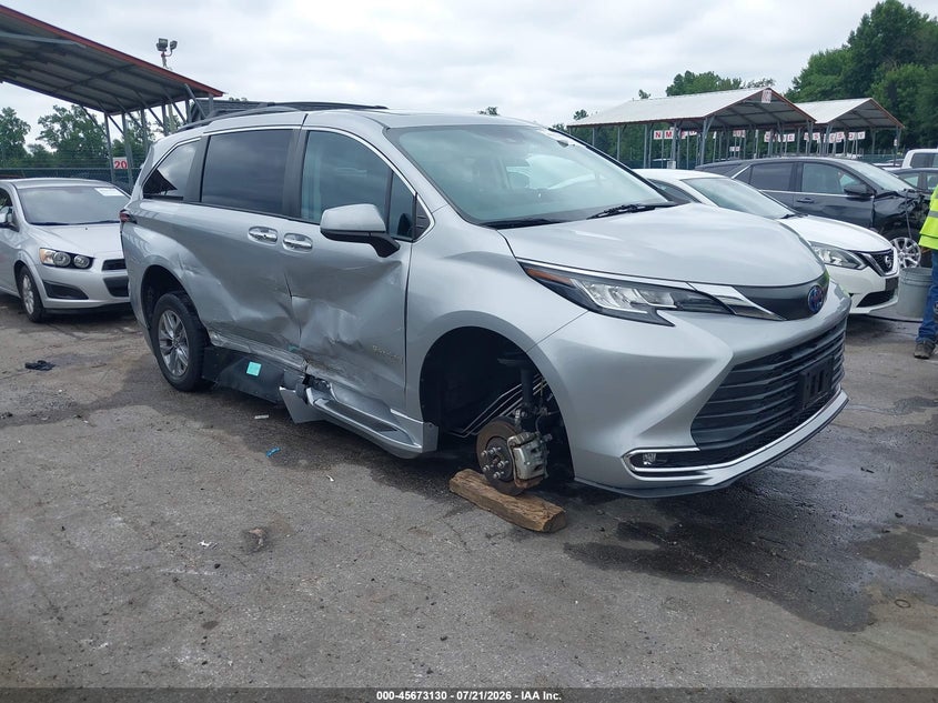 2022 Toyota Sienna Xle VIN: 5TDJRKEC4NS081257 Lot: 45673130