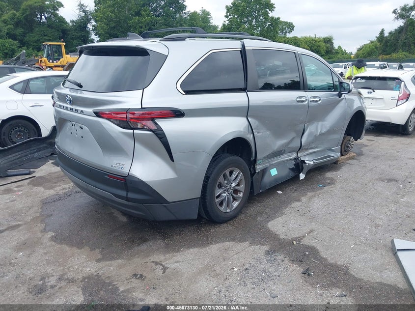 2022 Toyota Sienna Xle VIN: 5TDJRKEC4NS081257 Lot: 45673130