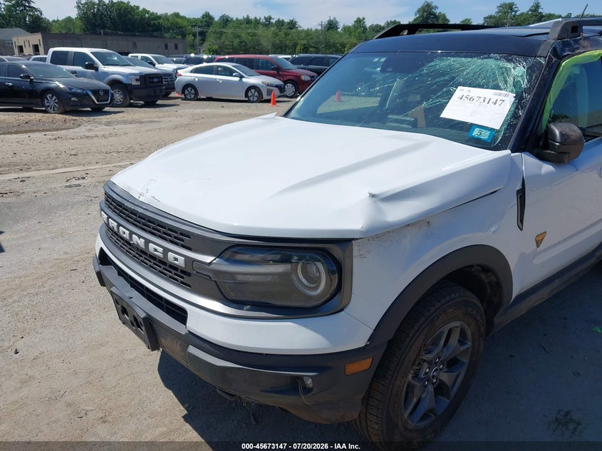 2021 Ford Bronco Sport Badlands VIN: 3FMCR9D92MRA30568 Lot: 45673147