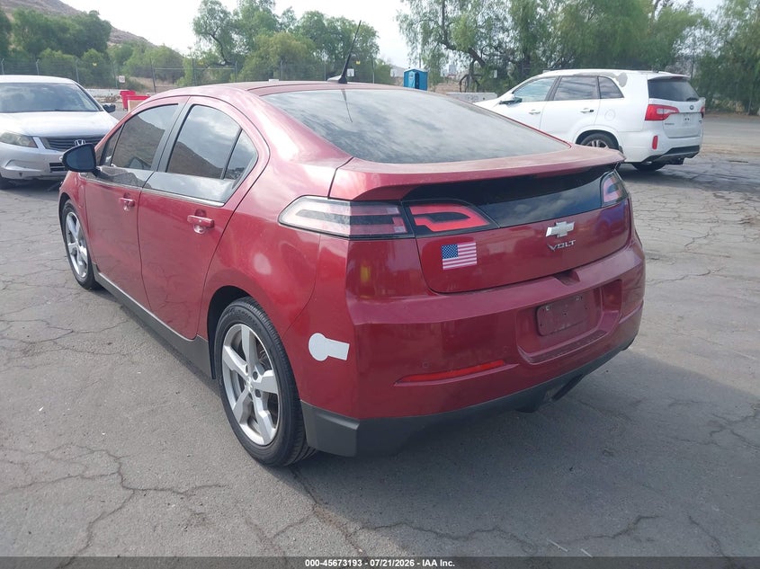 Vin: 1g1rf6e40du100983, lot: 46171793, chevrolet volt 20133