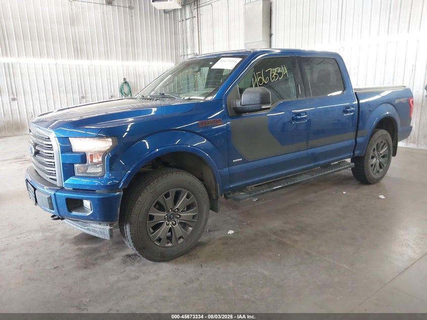 Vin: 1ftew1eg6hfb52664, lot: 46171934, ford f-150 xlt 20172