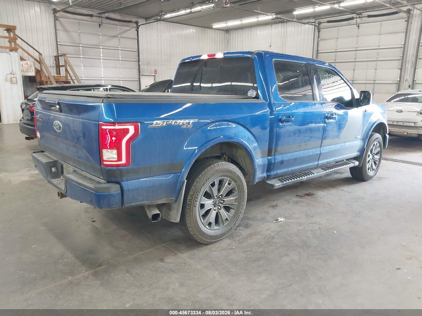 Vin: 1ftew1eg6hfb52664, lot: 46171934, ford f-150 xlt 20174