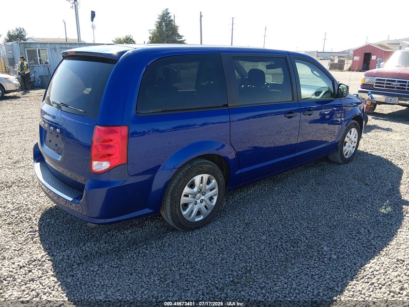 Vin: 2c4rdgbgxkr676401, lot: 46172001, dodge grand caravan se 20194