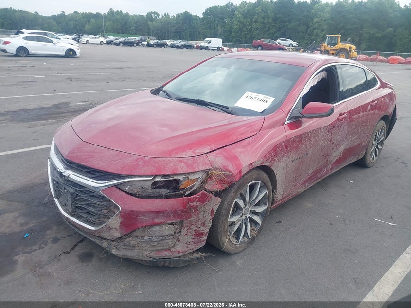 2025 Chevrolet Malibu Fwd Rs, Front End, IAAI, VIN 1G1ZG5ST5SF107948 — photo 2