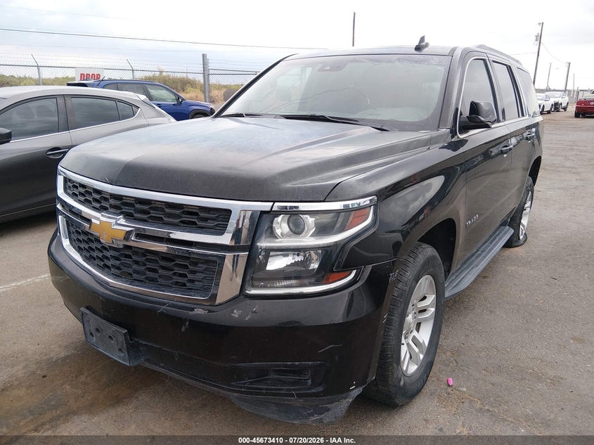 2019 Chevrolet Tahoe, Удар спереду, IAAI, VIN 1GNSCBKC0KR204046 — фото 2