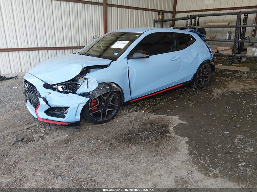 Vin: kmht36ah8lu004818, lot: 46172210, hyundai veloster n 20202