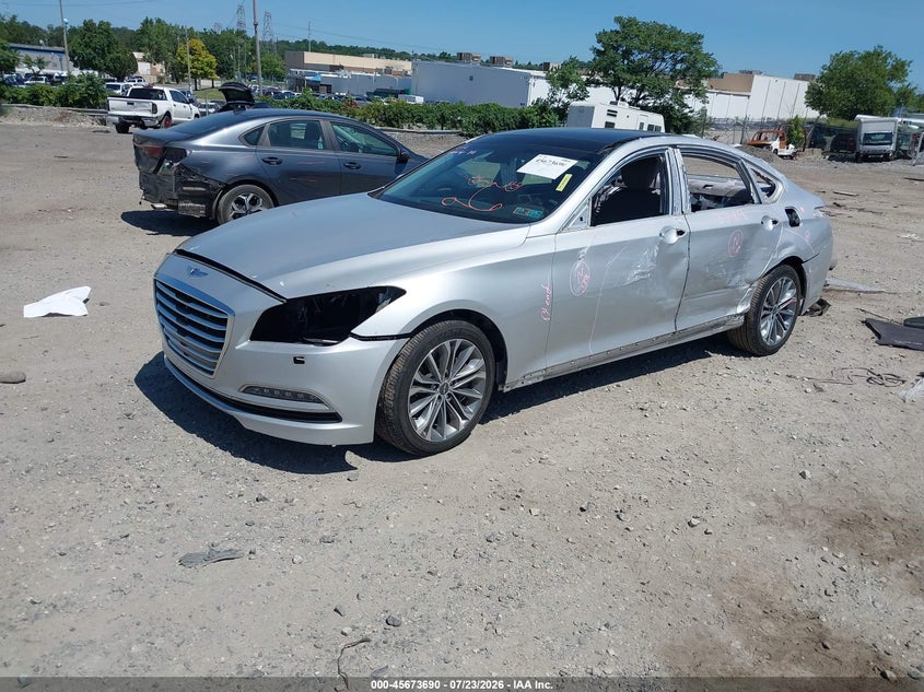 Vin: kmhgn4je2gu125369, lot: 46172290, hyundai genesis 3.8 20162