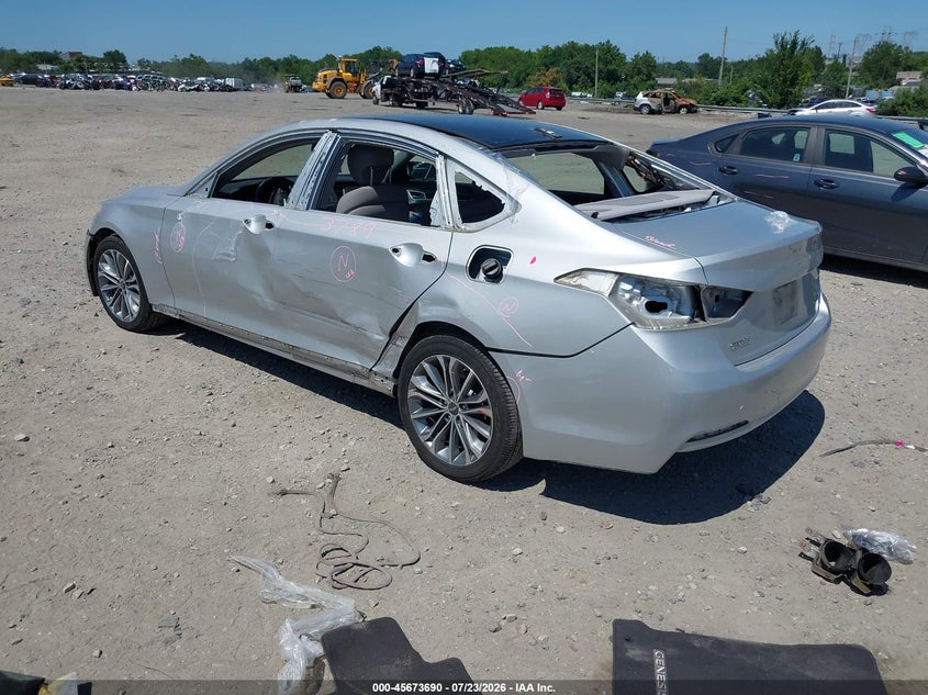 Vin: kmhgn4je2gu125369, lot: 46172290, hyundai genesis 3.8 20163