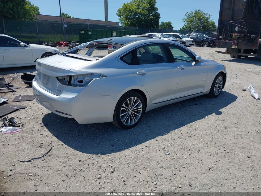 Vin: kmhgn4je2gu125369, lot: 46172290, hyundai genesis 3.8 20164