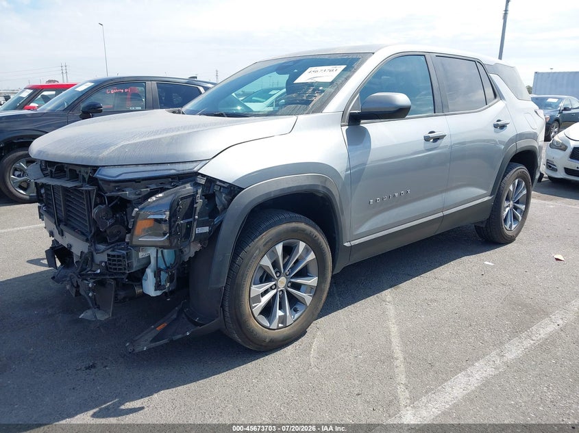 2025 Chevrolet Equinox Fwd Lt, Front End, IAAI, VIN 3GNAXHEG0SL317178 — photo 2