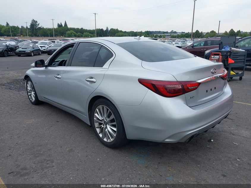 Vin: jn1ev7ar7km558343, lot: 46172309, infiniti q50 3.0t luxe 20193