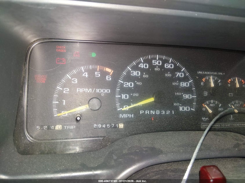 CHEVROLET SUBURBAN 1996 VIN 3GNFK16R5TG123459
