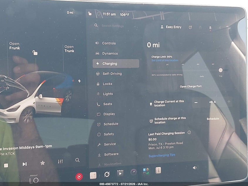 2023 Tesla Model Y Awd/Long Range Dual Motor All-Wheel Drive VIN: 7SAYGDEEXPA095284 Lot: 45673772
