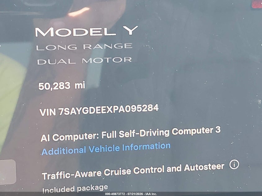 2023 TESLA MODEL Y auction photo 7