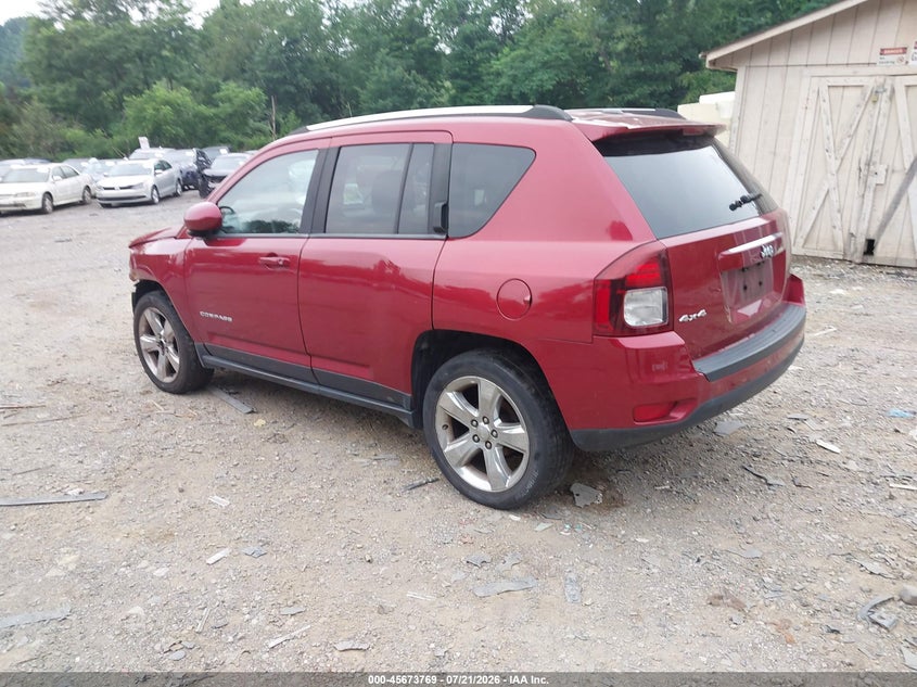 Vin: 1c4njdeb3ed718677, lot: 46172371, jeep compass latitude 20143
