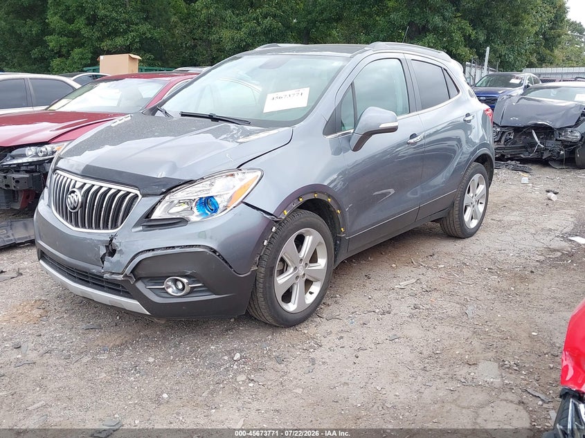 Vin: kl4cjcsb4fb087113, lot: 46172372, buick encore leather 20152