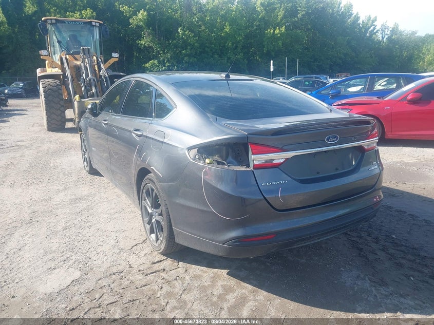 Vin: 3fa6p0lu1jr248687, lot: 46172423, ford fusion hybrid se 20183