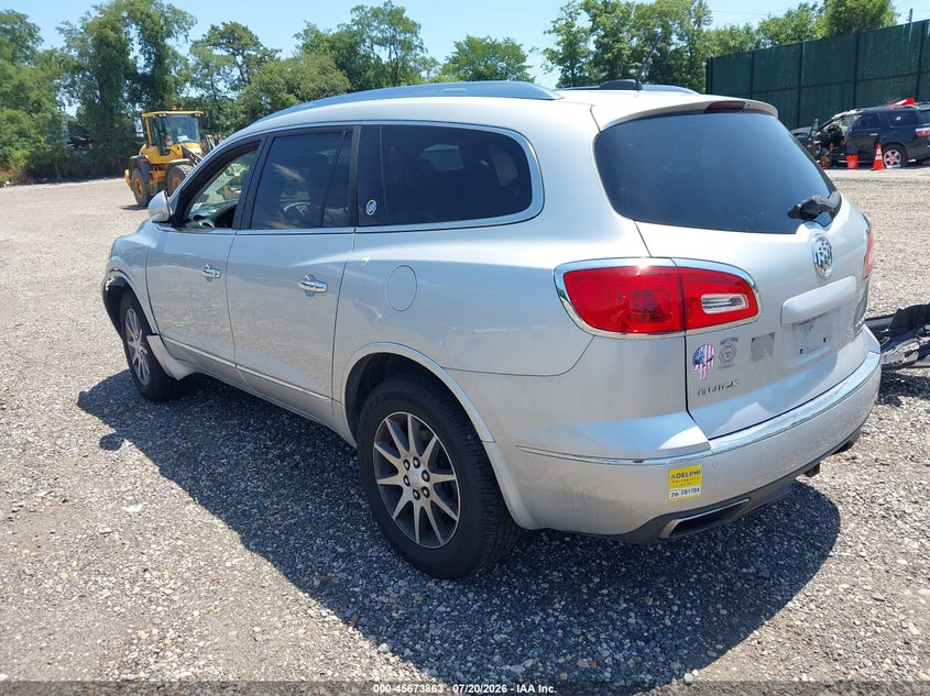 Vin: 5gakvbkd9gj170627, lot: 46172463, buick enclave leather 20163