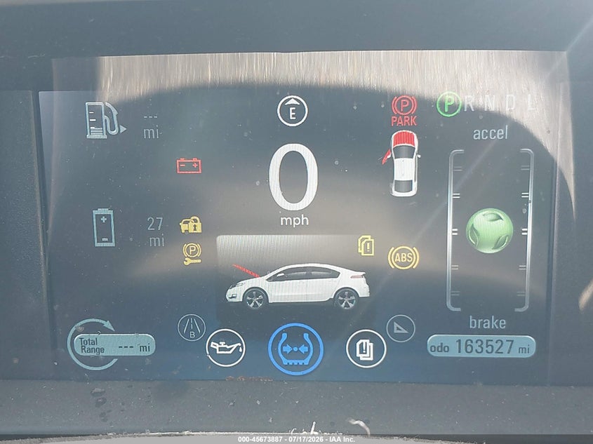 2014 Chevrolet Volt VIN: 1G1RE6E49EU162306 Lot: 45673887