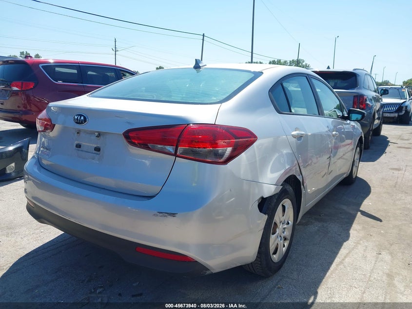 Vin: 3kpfk4a72je226377, lot: 46172540, kia forte lx 20184