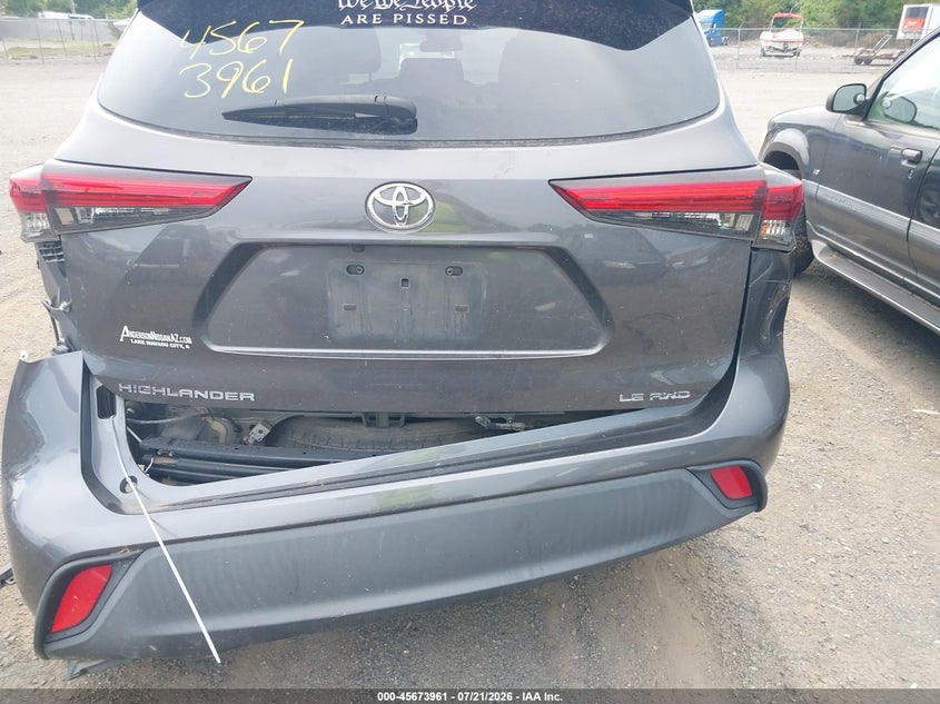 2020 Toyota Highlander Le VIN: 5TDBZRBH6LS020888 Lot: 45673961