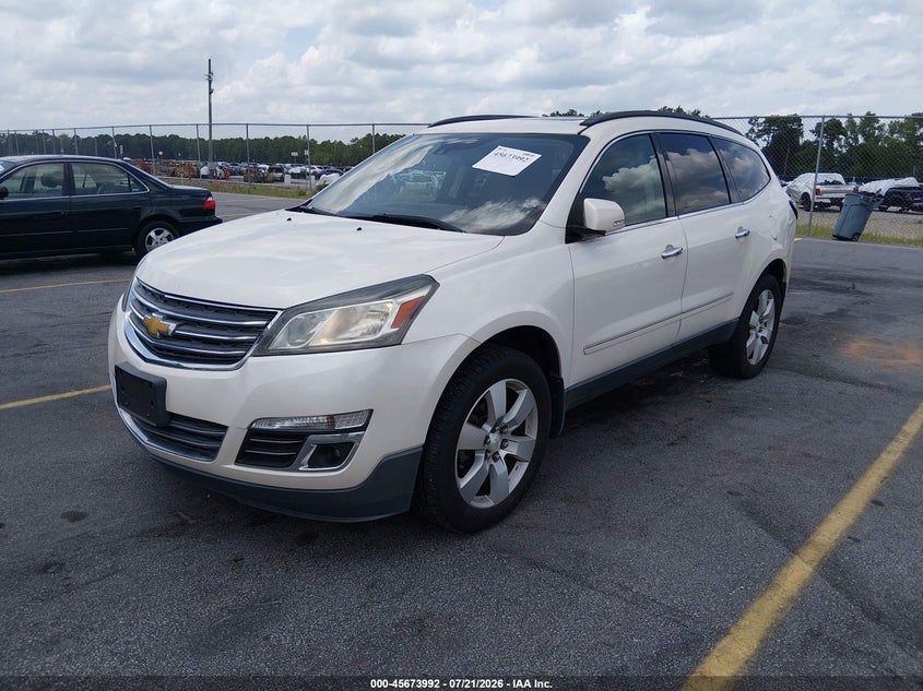 Vin: 1gnkrjkdxfj233155, lot: 46172592, chevrolet traverse ltz 20152