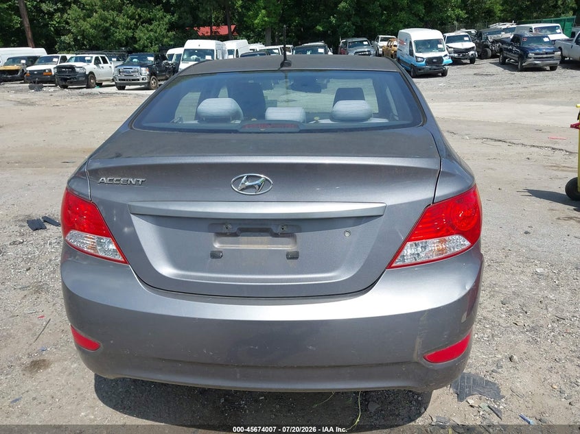 2013 Hyundai Accent Gls VIN: KMHCT4AE6DU477113 Lot: 45674007