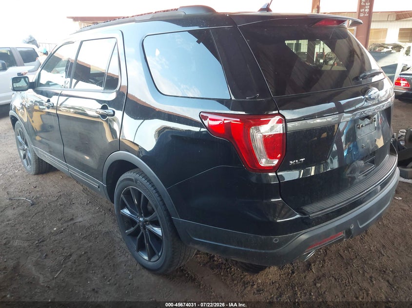 Vin: 1fm5k7d84jga80710, lot: 46172631, ford explorer xlt 20183