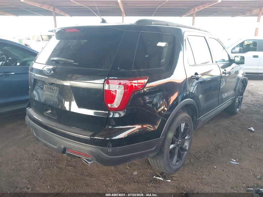 Vin: 1fm5k7d84jga80710, lot: 46172631, ford explorer xlt 20184