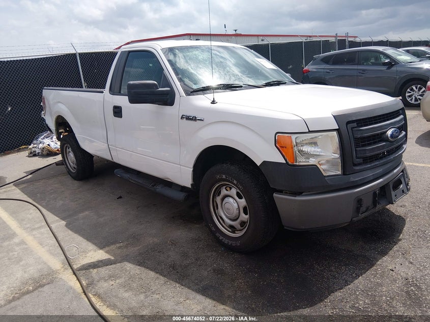 2013 Ford F-150 Xl, Front & Rear, IAAI, VIN 1FTMF1CM0DKE77154