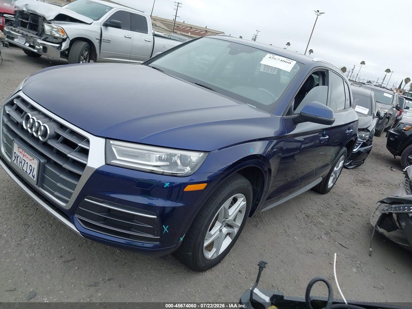 Vin: wa1anafy3j2006674, lot: 46172660, audi q5 2.0t premium/2.0t tech premium 20182