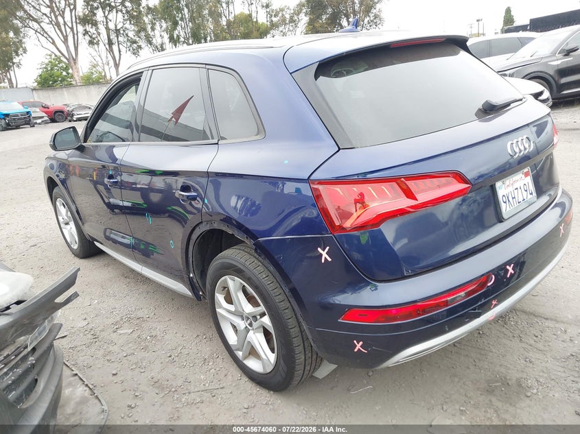 Vin: wa1anafy3j2006674, lot: 46172660, audi q5 2.0t premium/2.0t tech premium 20183
