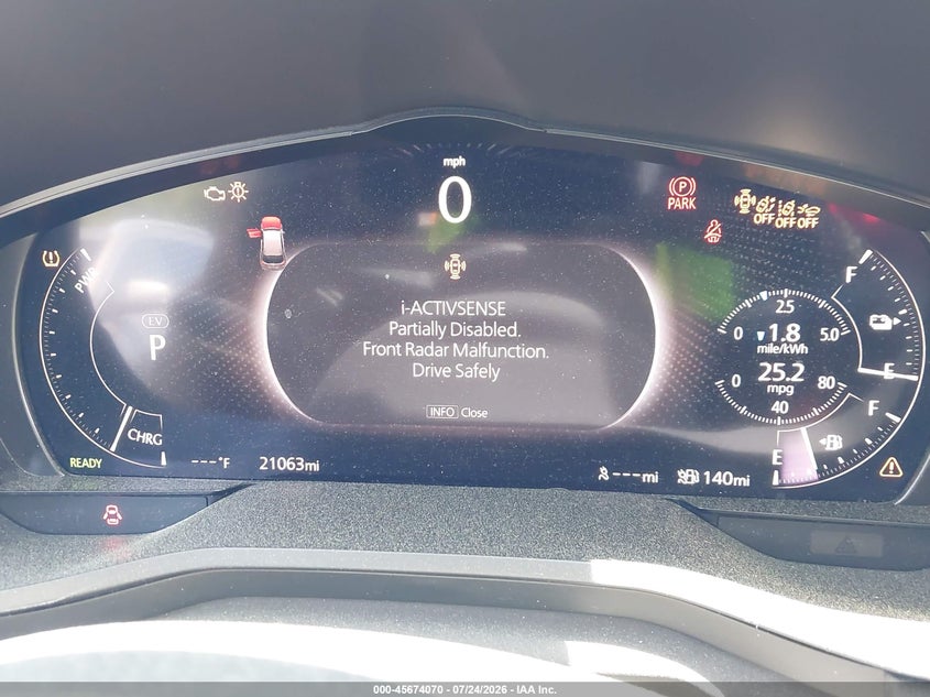 2025 MAZDA CX-70 PHEV auction photo 7