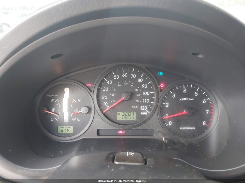 2006 Subaru Impreza 2.5I VIN: JF1GG67676H815934 Lot: 45674101