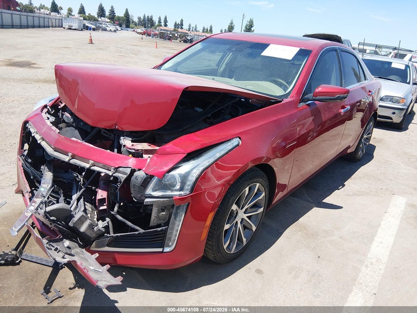 2016 Cadillac CTS, Удар спереди, IAAI, VIN 1G6AR5SX7G0120408 — фото 2