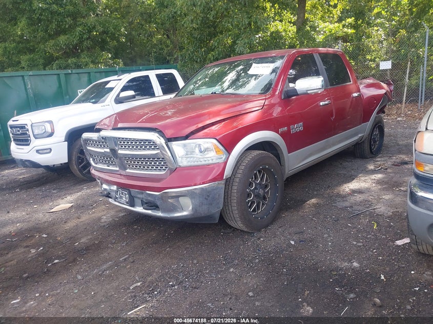 Vin: 1c6rr6nt2ds680195, lot: 46172788, ram 1500 laramie 20132