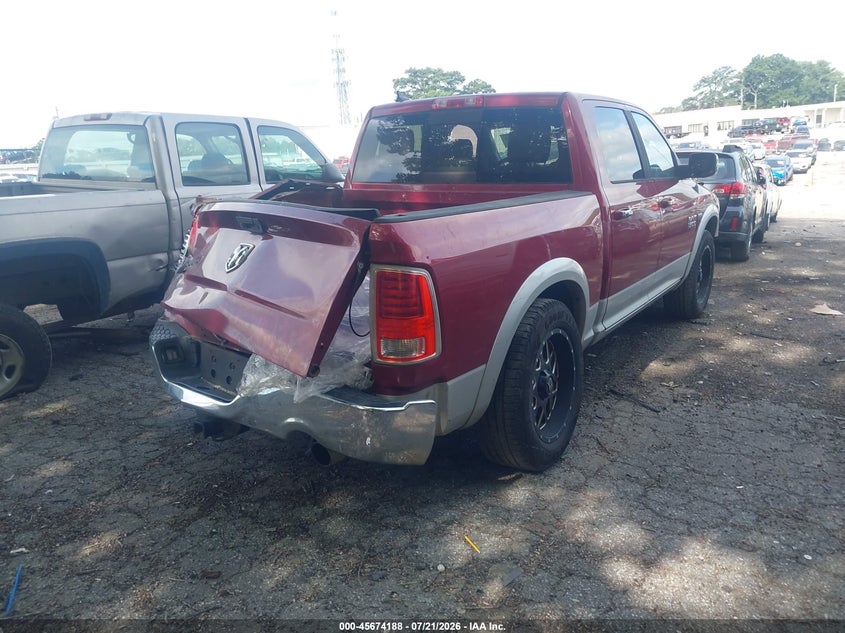 Vin: 1c6rr6nt2ds680195, lot: 46172788, ram 1500 laramie 20134
