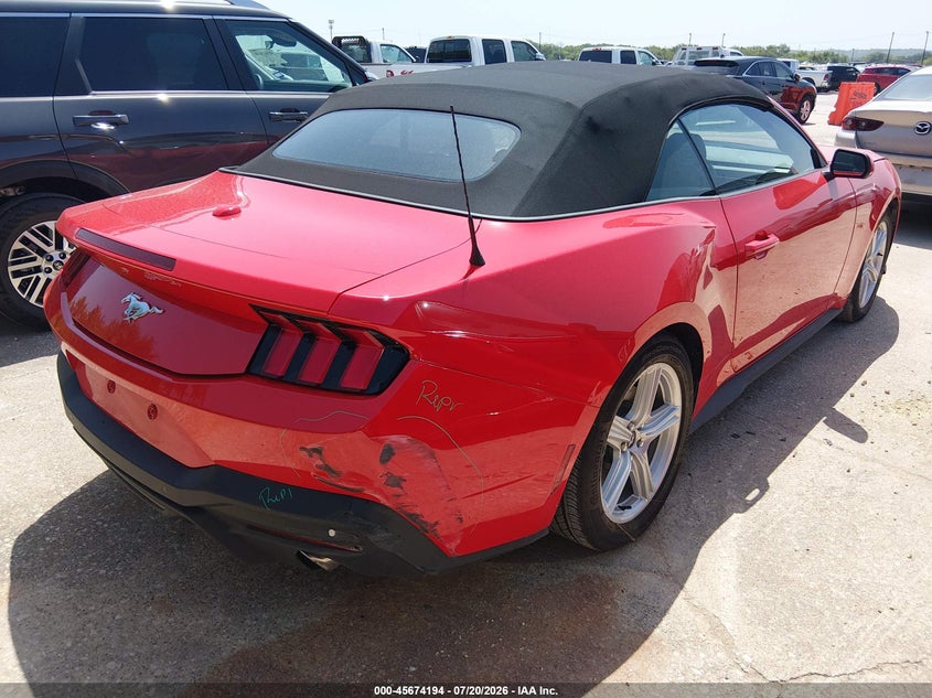 Vin: 1fagp8uh4t5117621, lot: 46172794, ford mustang ecoboost premium 20264