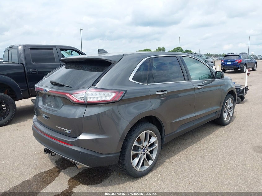 Vin: 2fmpk4k9xjbb23845, lot: 46172795, ford edge titanium 20184