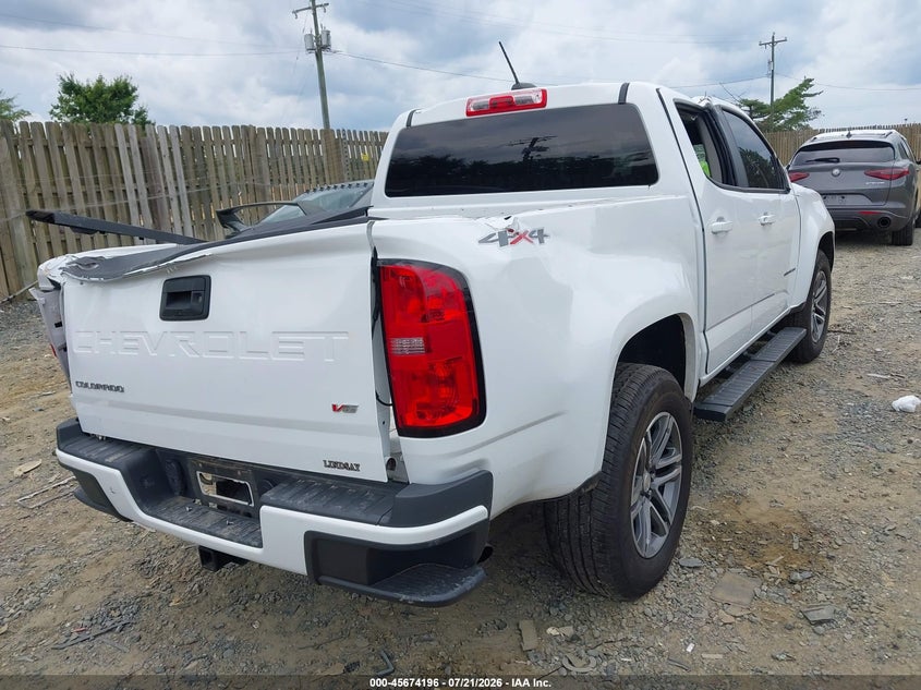 2021 Chevrolet Colorado 4Wd Short Box Wt VIN: 1GCGTBEN9M1293614 Lot: 45674196