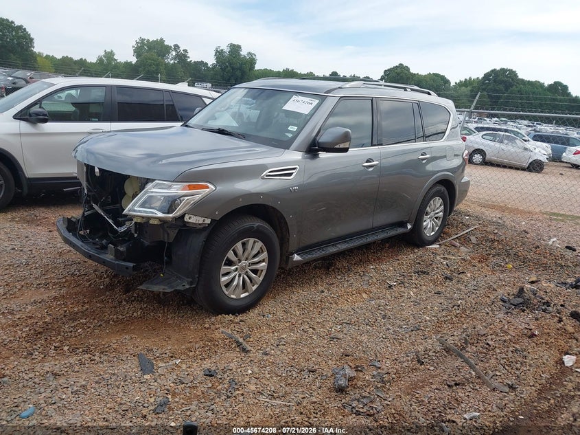 2018 Nissan Armada, Удар спереду, IAAI, VIN JN8AY2NC6J9555063 — фото 2