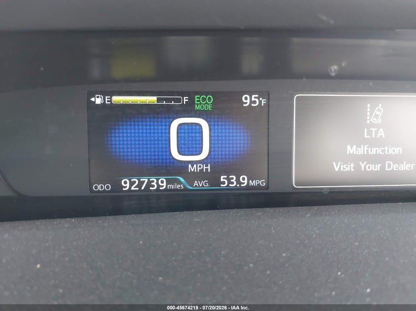 2022 Toyota Prius Le VIN: JTDKAMFU7N3156923 Lot: 45674219