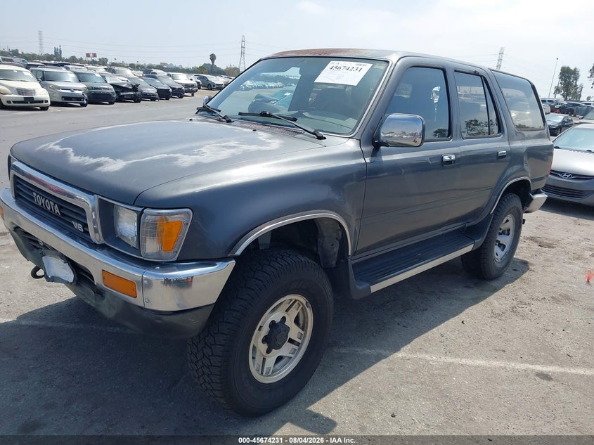 1991 Toyota 4Runner, Удар ззаду, IAAI, VIN JT3VN39W2M8012548 — фото 2