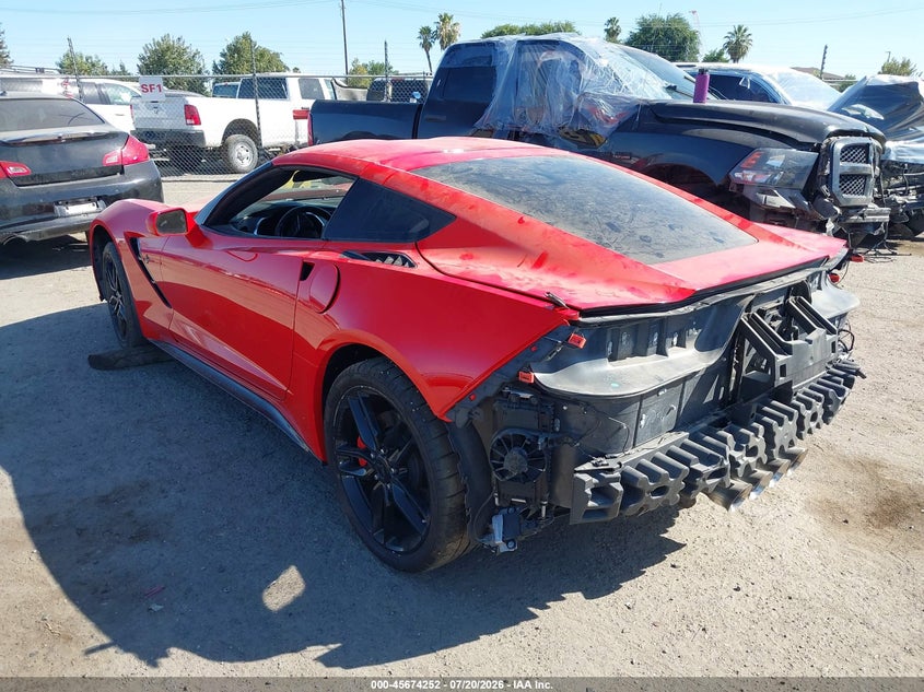 Vin: 1g1yb2d70j5101570, lot: 46172852, chevrolet corvette stingray 20183