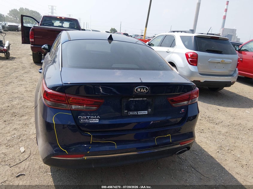 2018 Kia Optima S VIN: 5XXGT4L36JG188848 Lot: 45674270