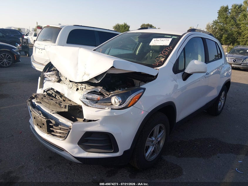 2022 Chevrolet Trax, Front End, IAAI, VIN KL7CJPSM5NB558888 — photo 2