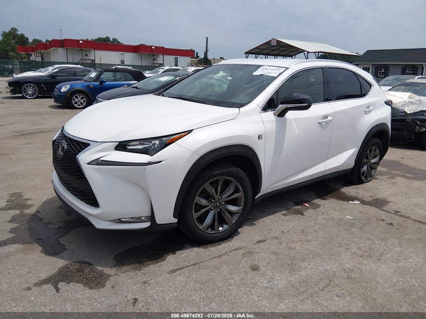 Vin: jtjyarbz7h2064789, lot: 46172892, lexus nx 200t f sport 20172